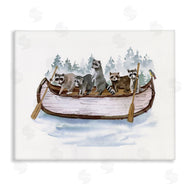 Masey St. Studios | Raccoons on Rowboat