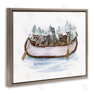 Masey St. Studios | Raccoons on Rowboat