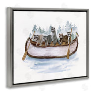 Masey St. Studios | Raccoons on Rowboat
