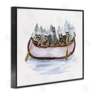 Masey St. Studios | Raccoons on Rowboat