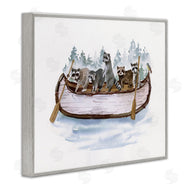 Masey St. Studios | Raccoons on Rowboat