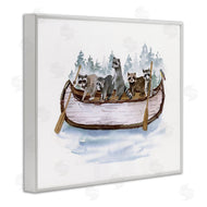 Masey St. Studios | Raccoons on Rowboat