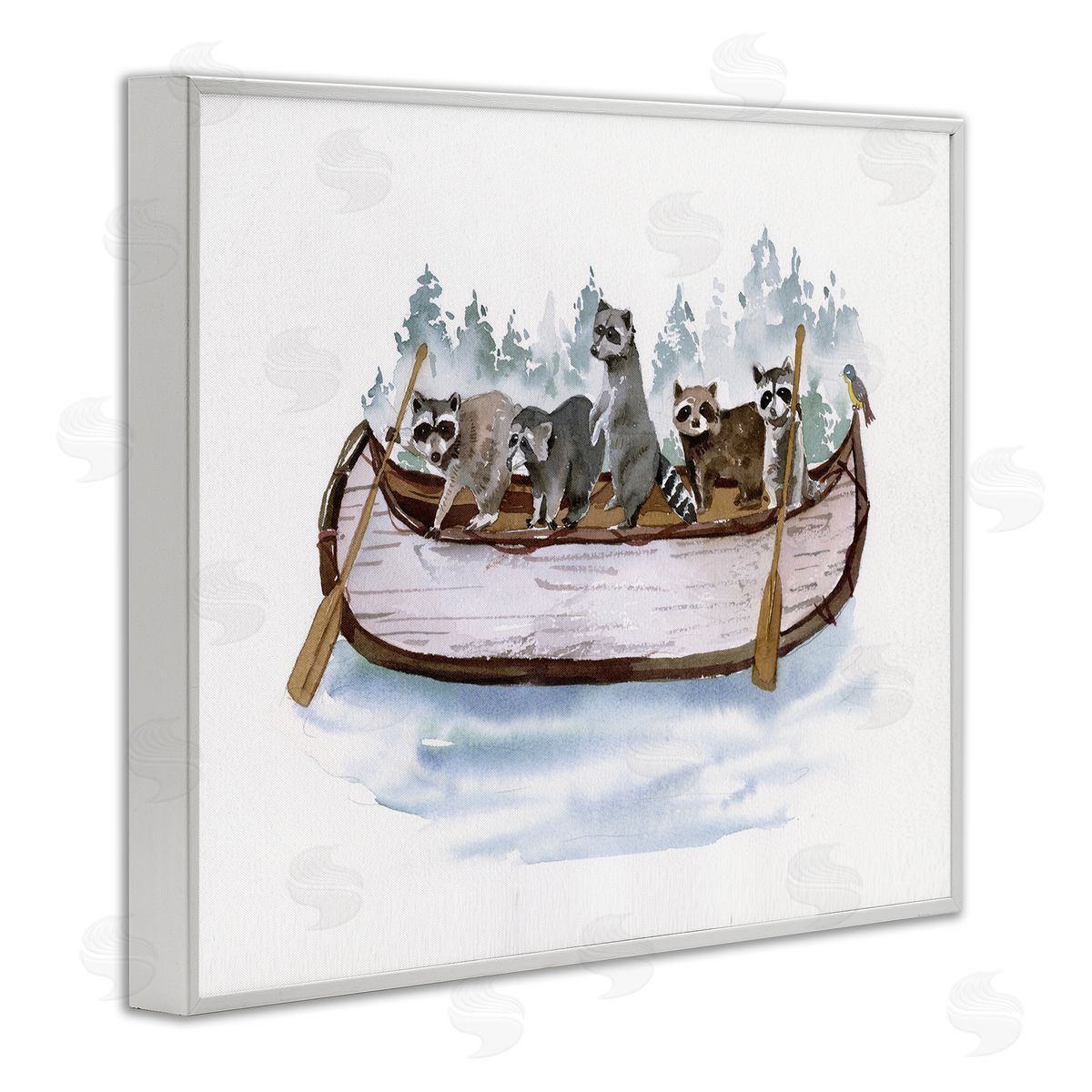 Masey St. Studios | Raccoons on Rowboat