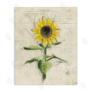 Julie Norkus | Vintage Sunflower Painting
