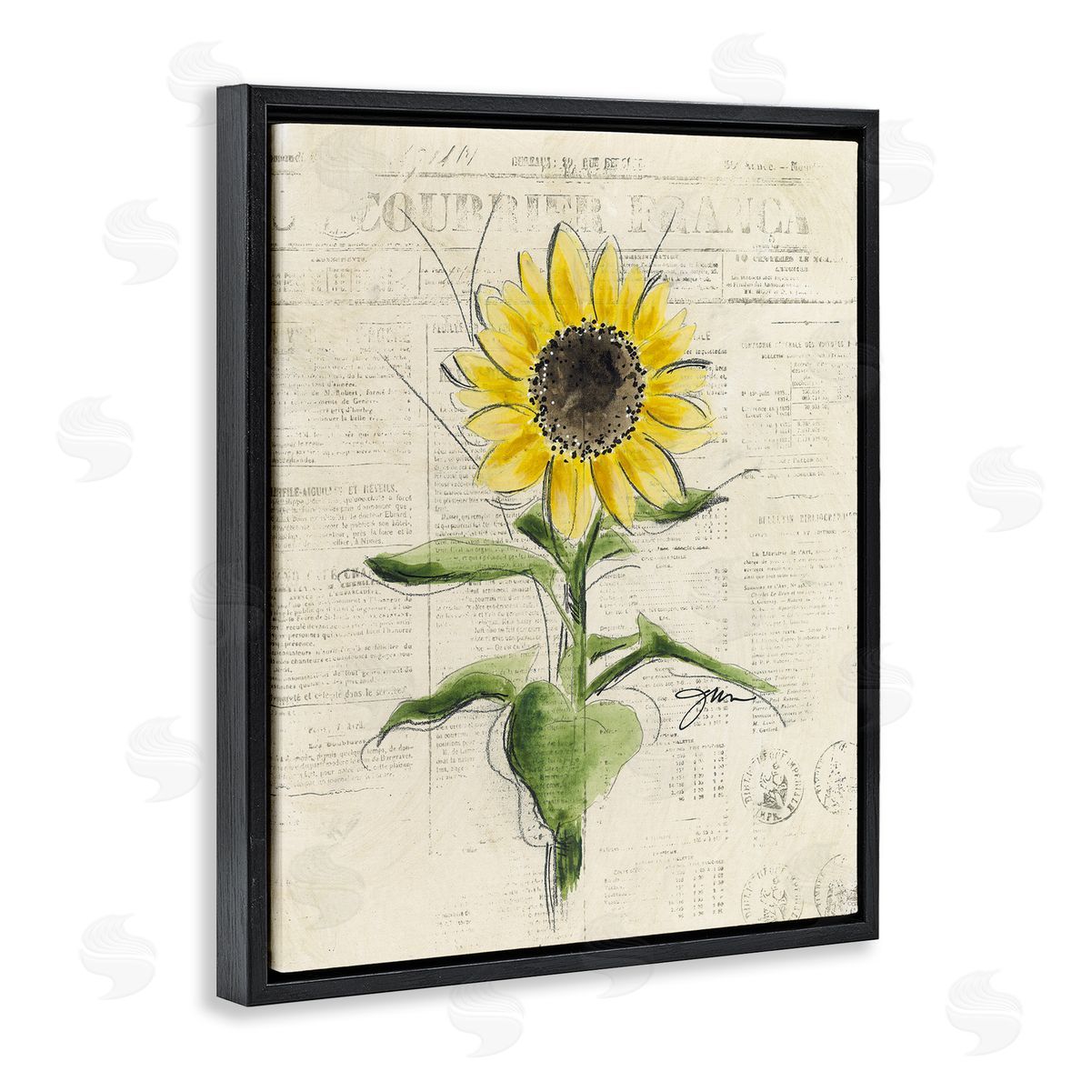 Julie Norkus | Vintage Sunflower Painting