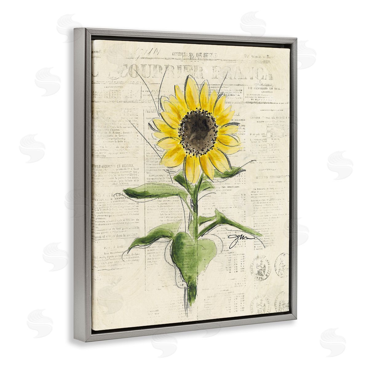 Julie Norkus | Vintage Sunflower Painting
