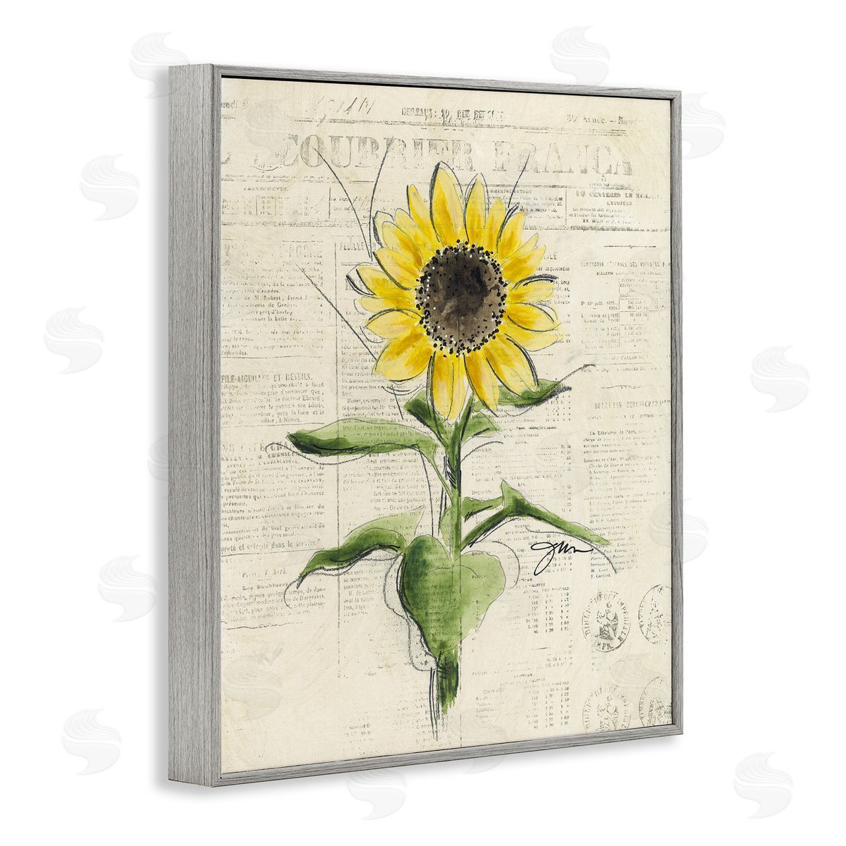 Julie Norkus | Vintage Sunflower Painting