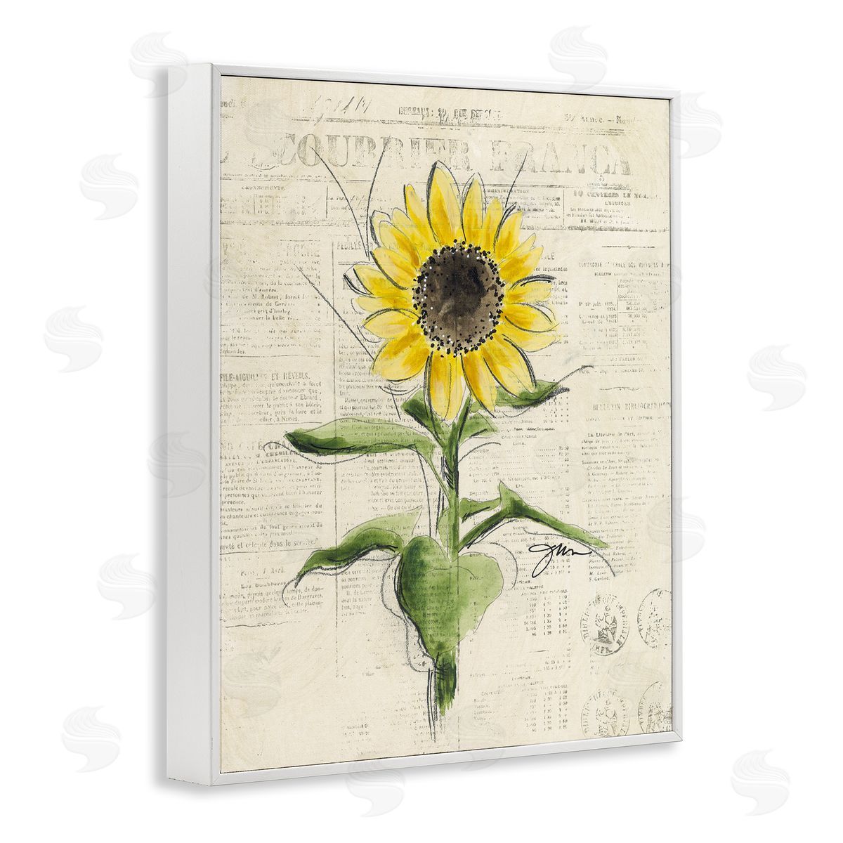 Julie Norkus | Vintage Sunflower Painting