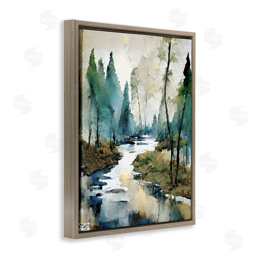 Ray Powers | Watercolor Creek Landscape