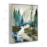 Ray Powers | Watercolor Creek Landscape