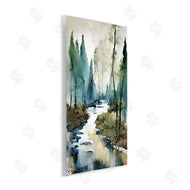 Ray Powers | Watercolor Creek Landscape