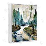 Ray Powers | Watercolor Creek Landscape
