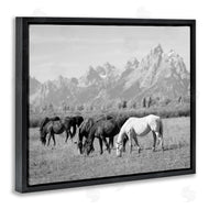 Daniel Sproul | Horses Grazing by Mountains