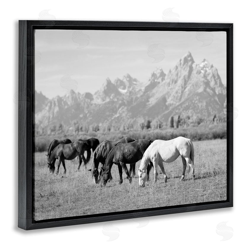 Daniel Sproul | Horses Grazing by Mountains