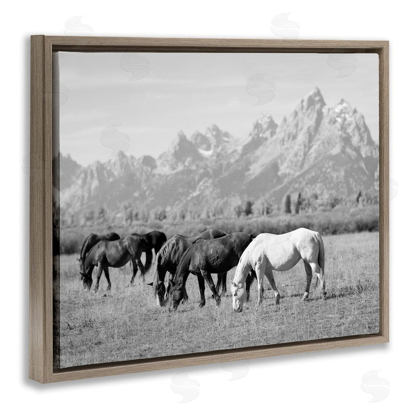 Daniel Sproul | Horses Grazing by Mountains