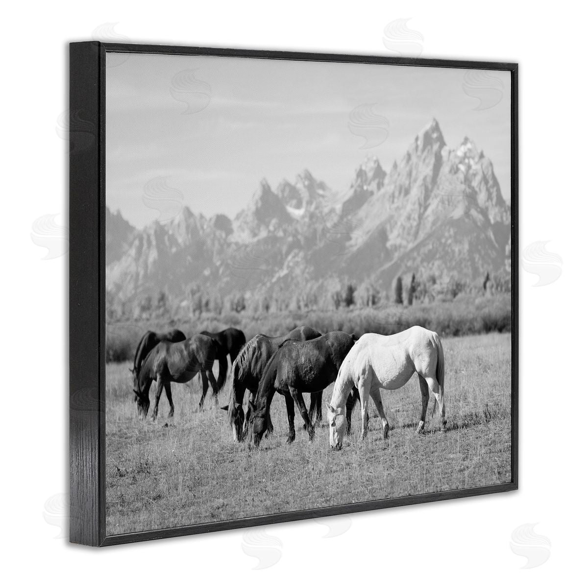 Daniel Sproul | Horses Grazing by Mountains