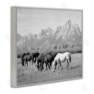 Daniel Sproul | Horses Grazing by Mountains