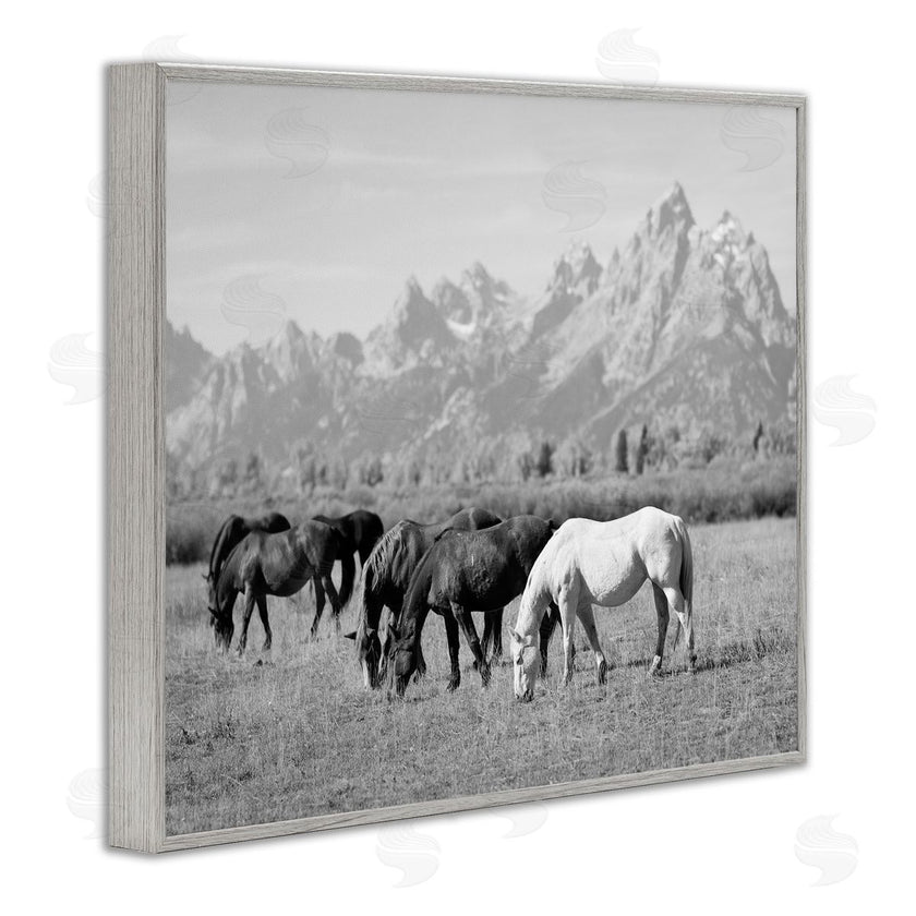 Daniel Sproul | Horses Grazing by Mountains