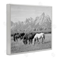 Daniel Sproul | Horses Grazing by Mountains