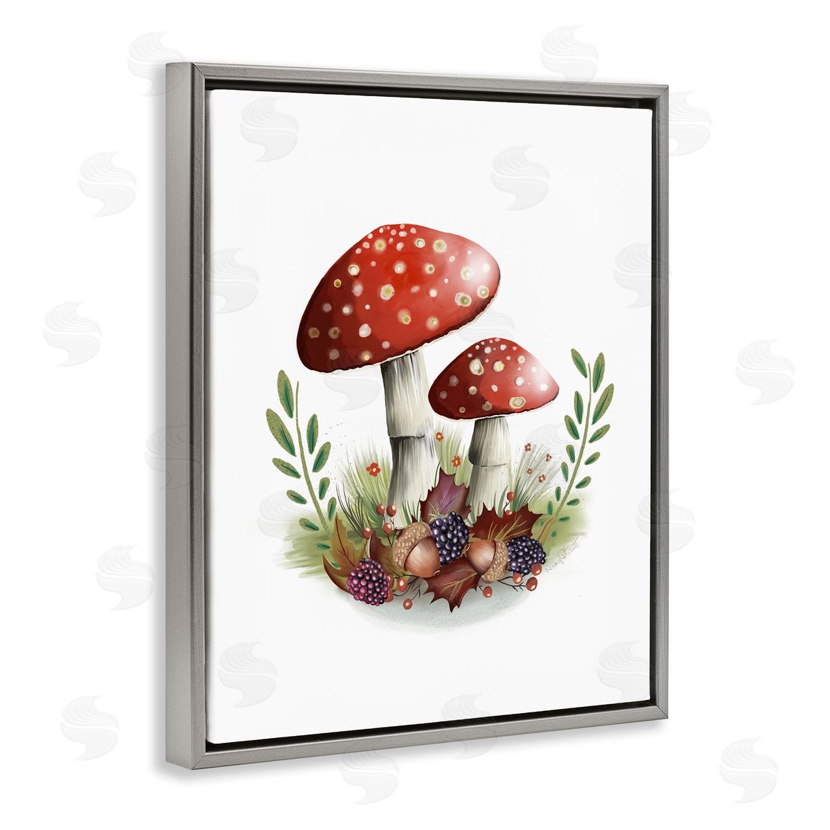 Studio Q | Red Mushrooms & Acorns