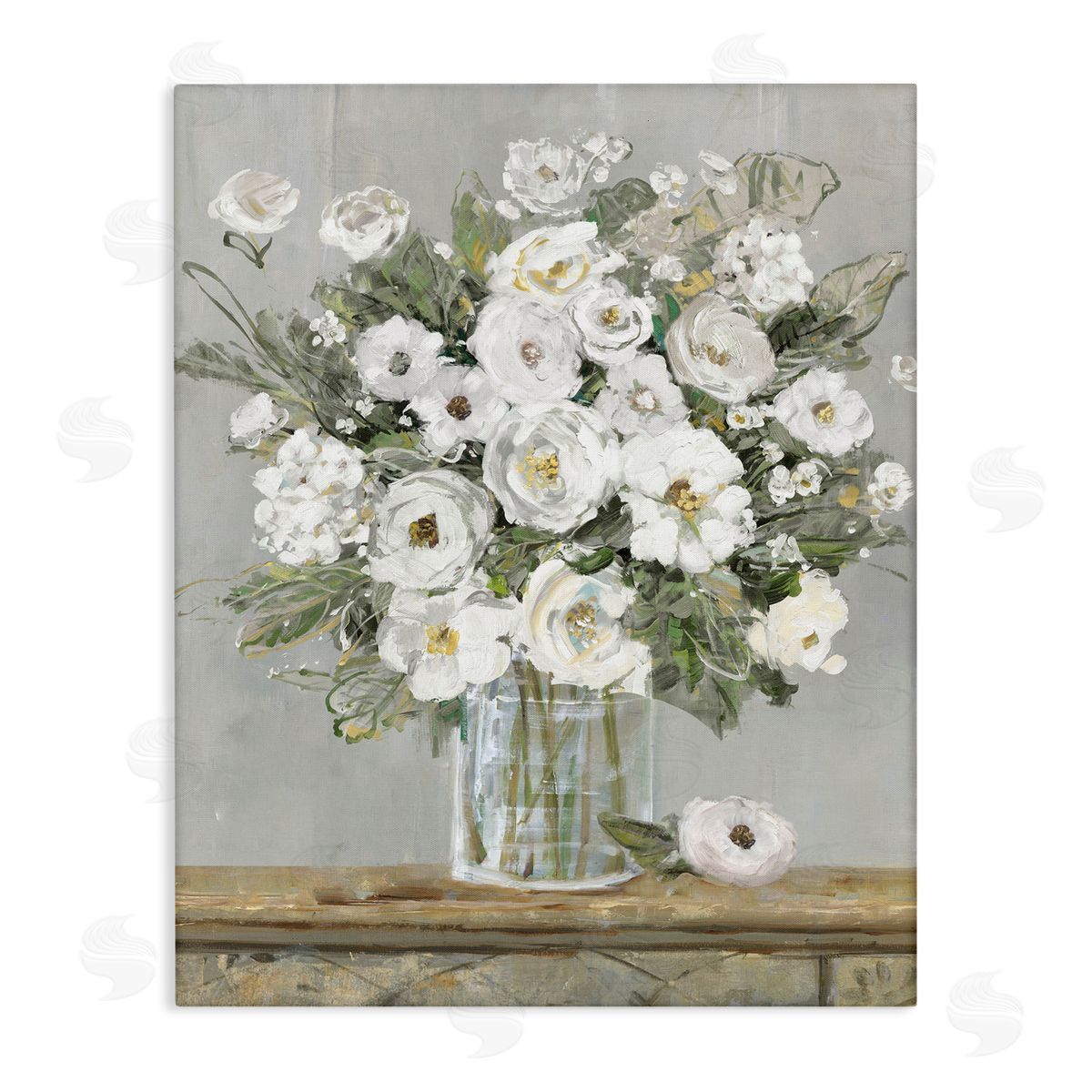 Sally Swatland | White Bouquet Painting