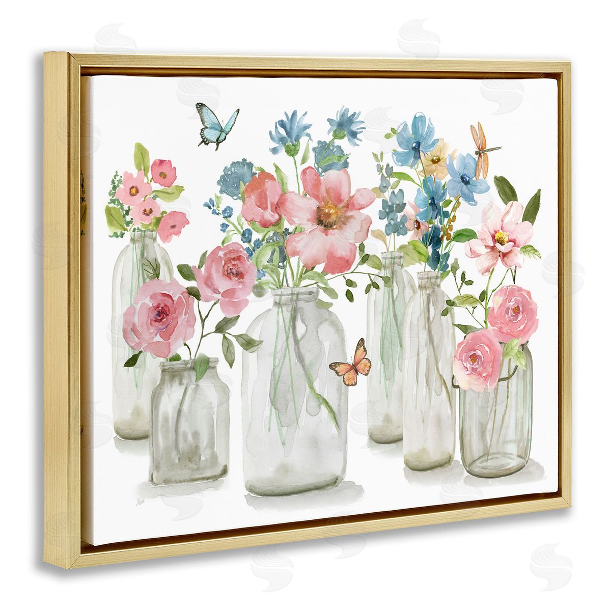Nan | Pink & Blue Flowers