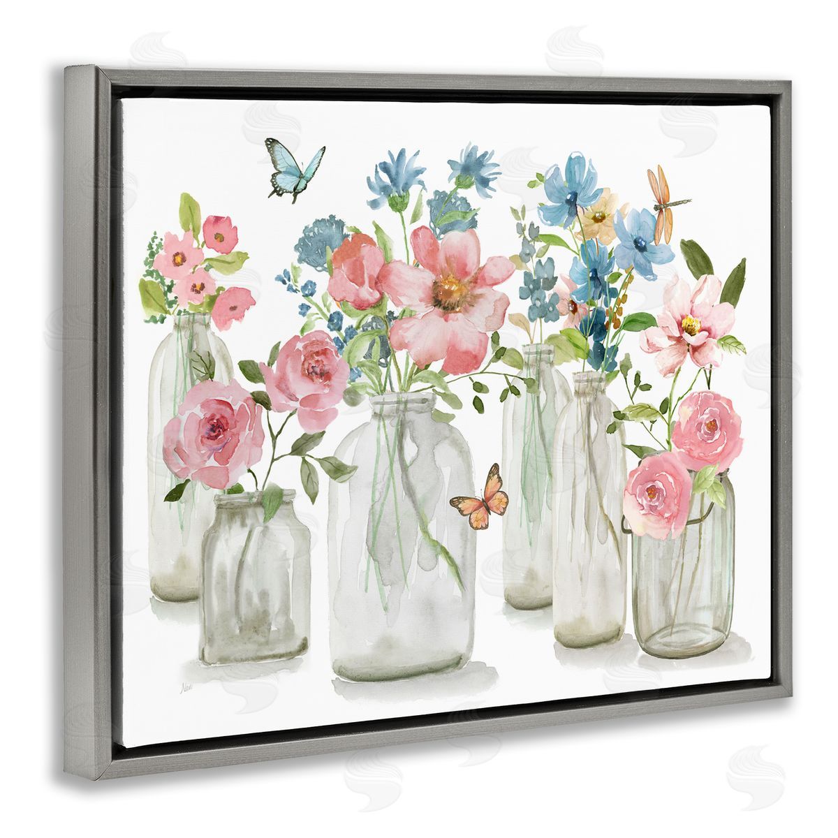 Nan | Pink & Blue Flowers