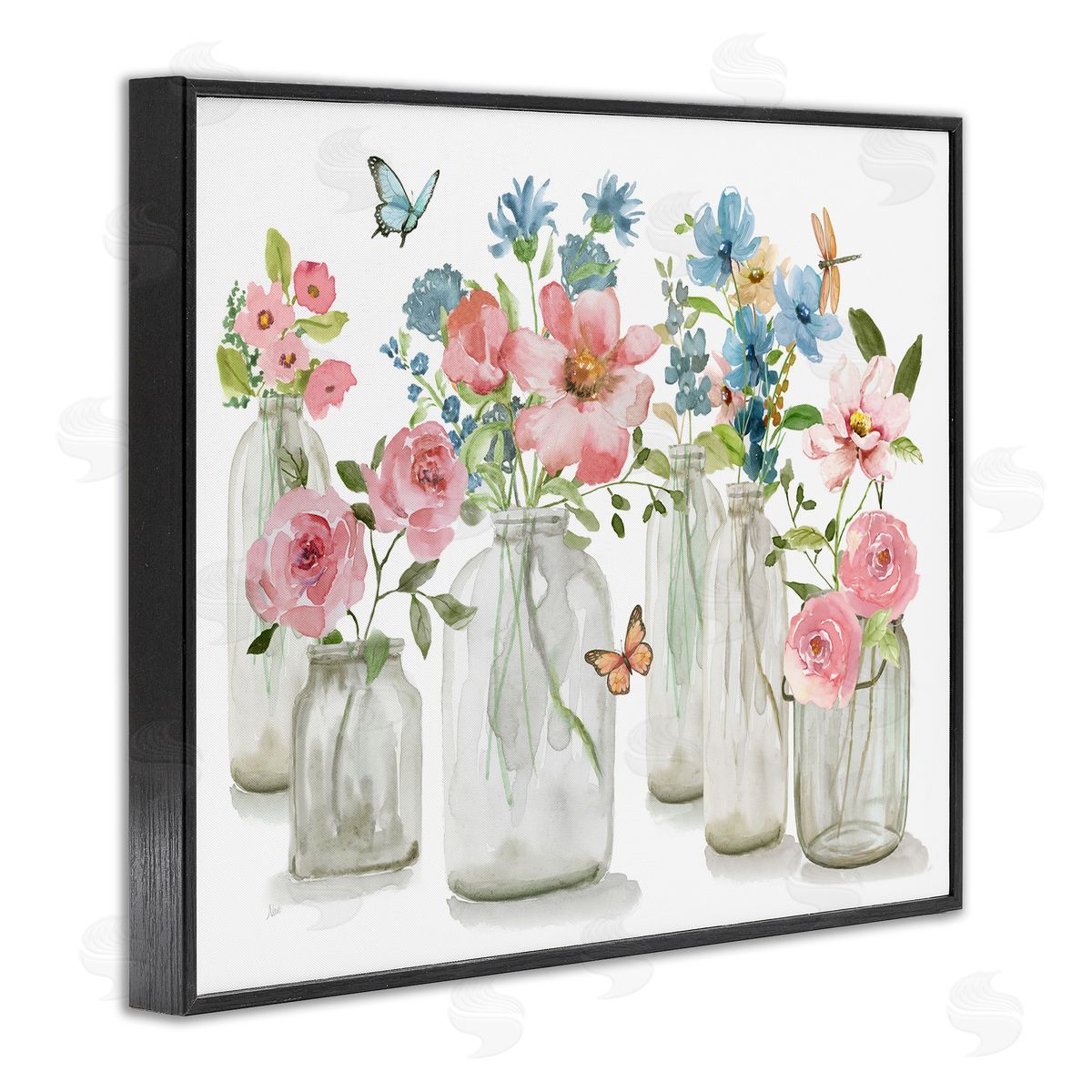 Nan | Pink & Blue Flowers