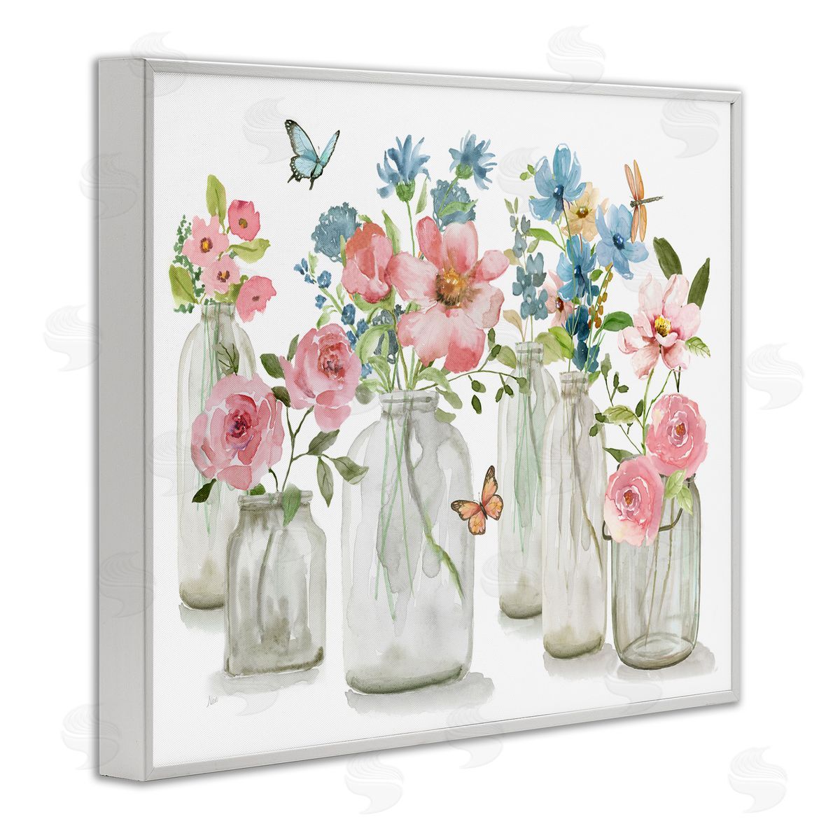 Nan | Pink & Blue Flowers