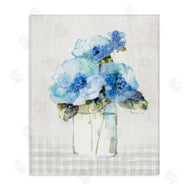 Sally Swatland | Plaid Blue Flowers