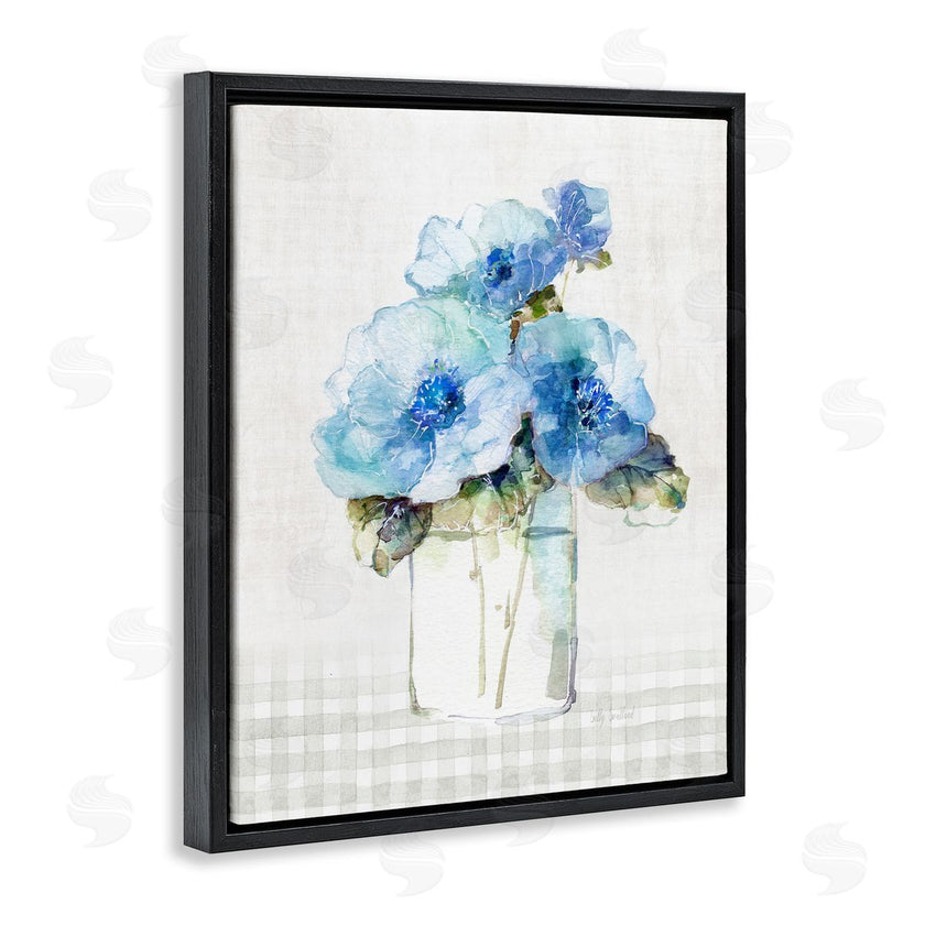Sally Swatland | Plaid Blue Flowers