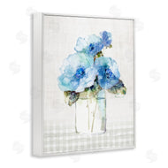 Sally Swatland | Plaid Blue Flowers