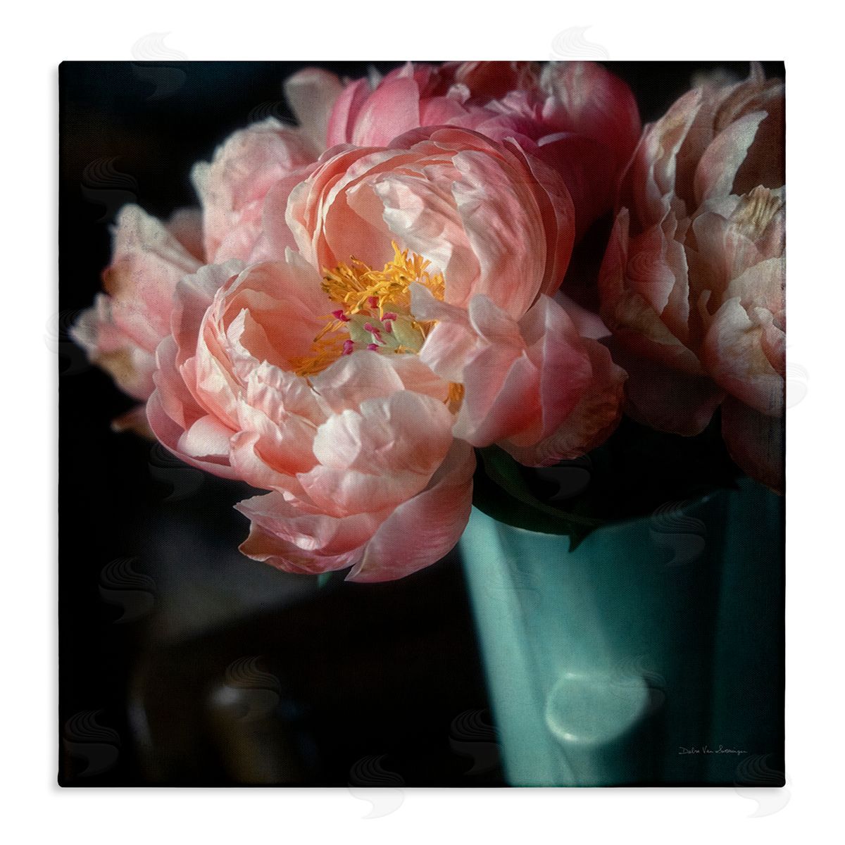 Debra Van Swearingen Pink Peony Photography Canvas Wall Art
