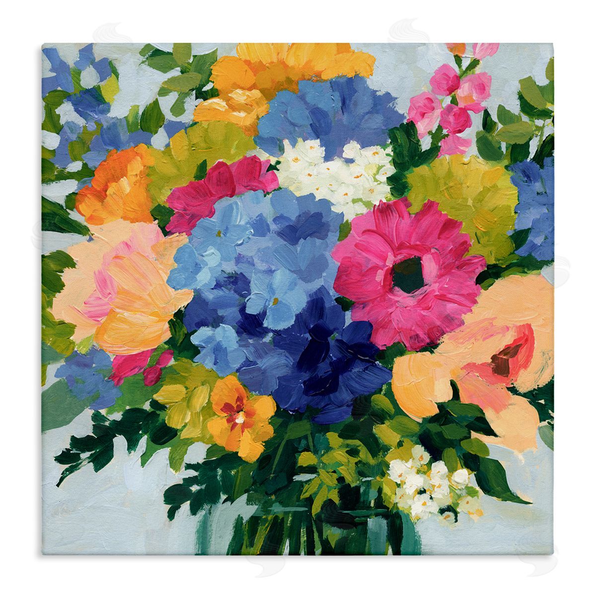 Victoria Barnes | Modern Blue & Pink Bouquet