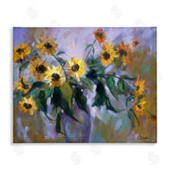Alexi Fine | Purple Sunflowers Painting