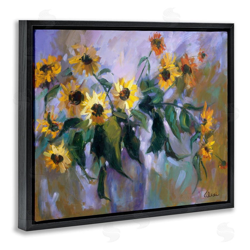 Alexi Fine | Purple Sunflowers Painting