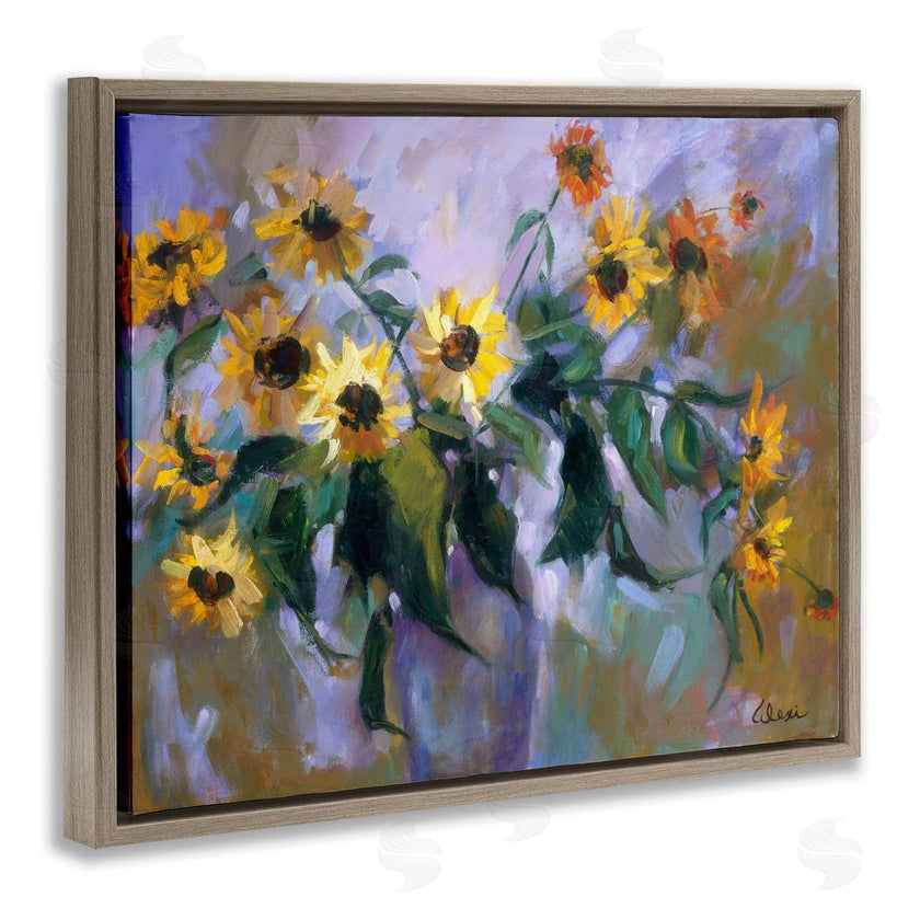 Alexi Fine | Purple Sunflowers Painting