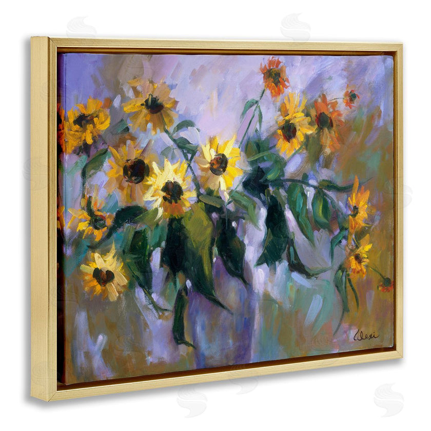 Alexi Fine | Purple Sunflowers Painting