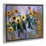 Alexi Fine | Purple Sunflowers Painting