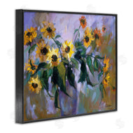 Alexi Fine | Purple Sunflowers Painting