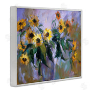 Alexi Fine | Purple Sunflowers Painting