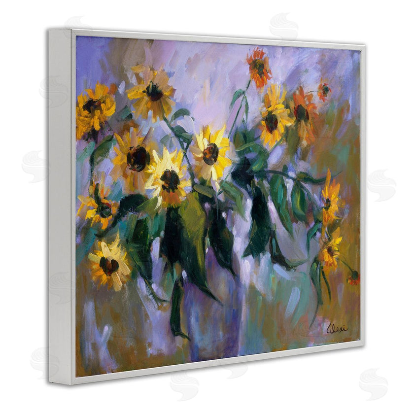 Alexi Fine | Purple Sunflowers Painting