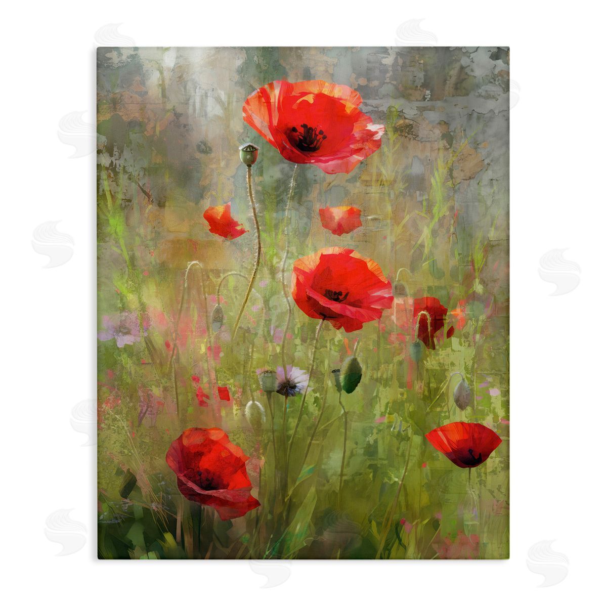 Enrico McGarrigle | Abstract Red Poppies