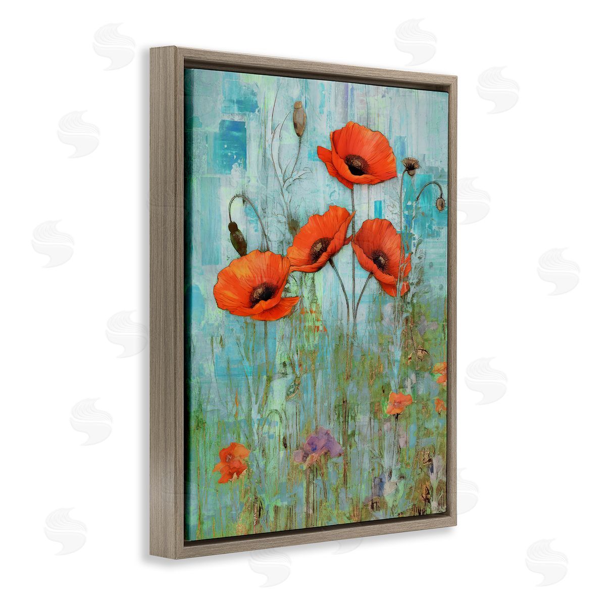 Enrico McGarrigle | Poppy Meadow on Blue