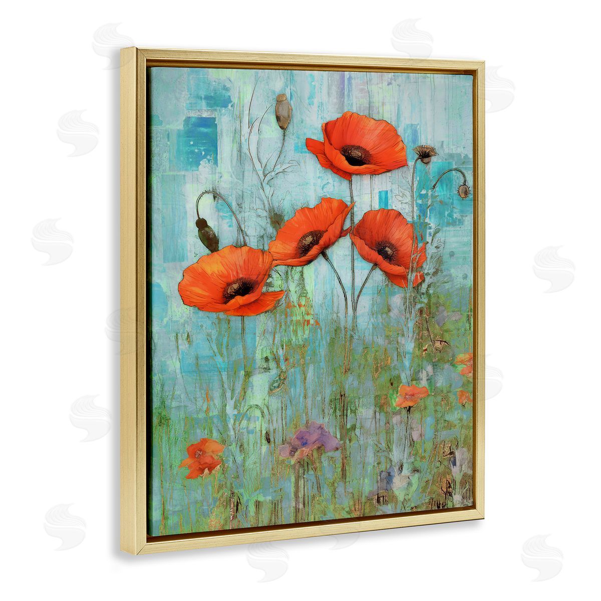 Enrico McGarrigle | Poppy Meadow on Blue