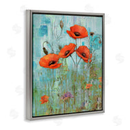 Enrico McGarrigle | Poppy Meadow on Blue