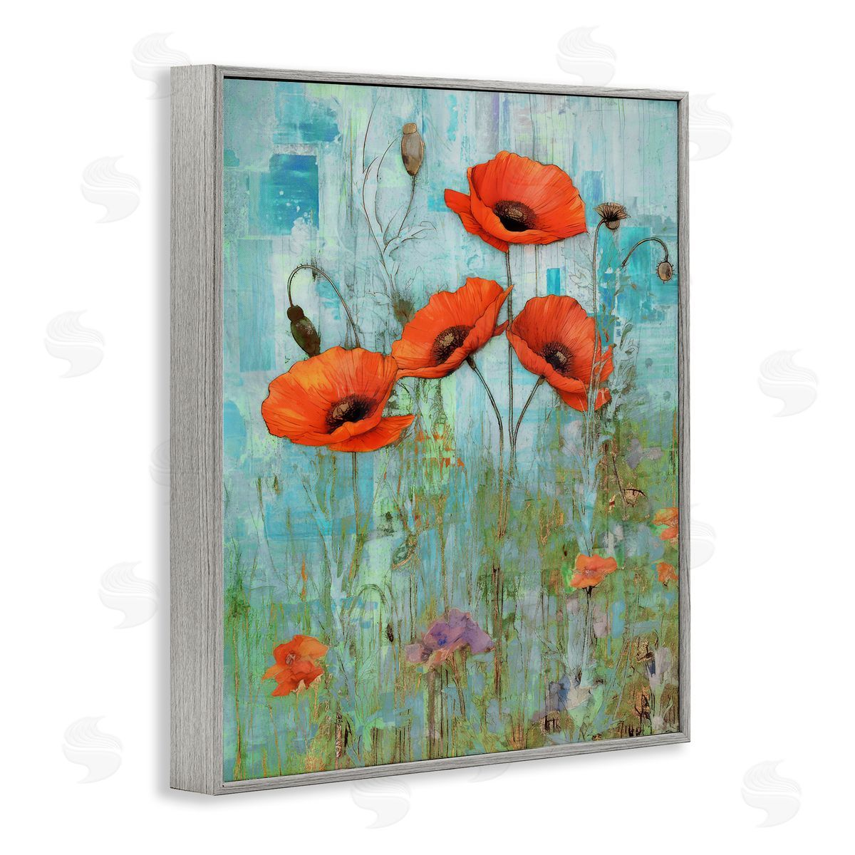 Enrico McGarrigle | Poppy Meadow on Blue