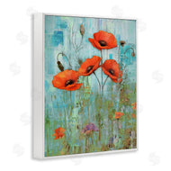 Enrico McGarrigle | Poppy Meadow on Blue