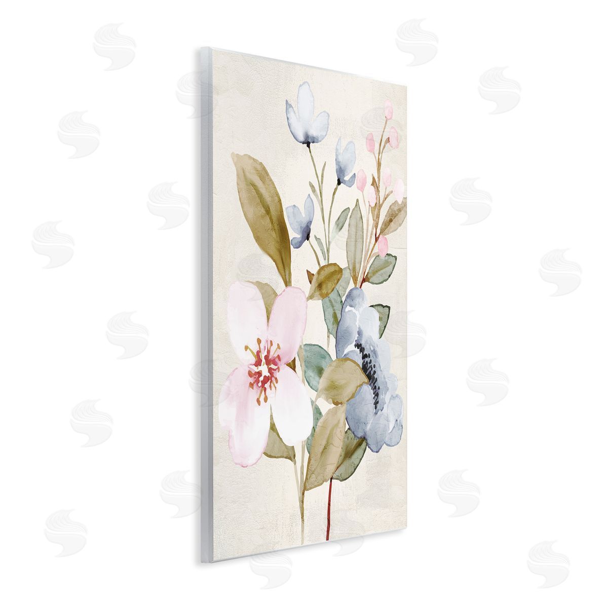Kim Allen Soft Pastel Flowers Wall Plaque Artside_