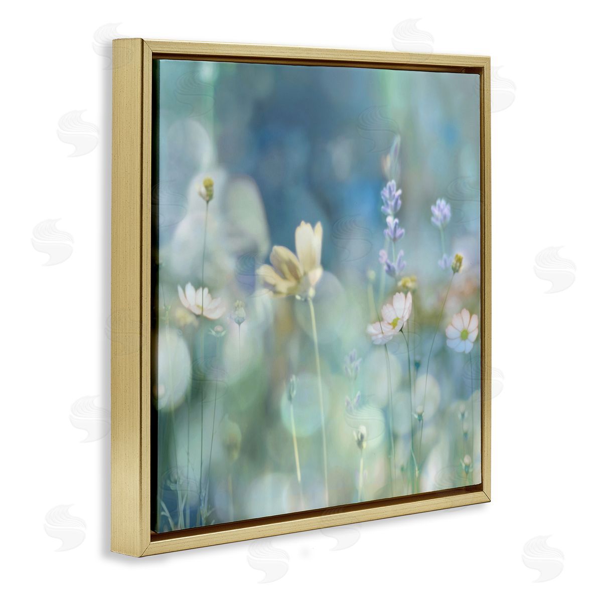 Kate Carrigan Garden Floral Photography Gold Floater Frame Canvas Artside_